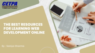 the best resources for learning web development