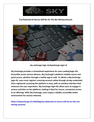tax deducted at source will be on the net wining