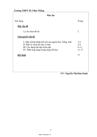 Linking sounds in speaking English