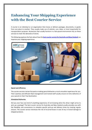 enhancing your shipping experience with the best