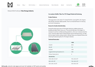 Innovative Products from a Modern Mullite Tile Manufacturer