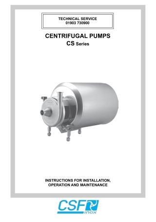 csf-cs-hygienic-centrifugal-pump-iom-manual