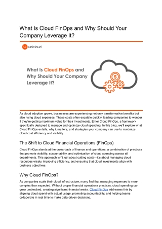 What Is Cloud FinOps and Why Should Your Company Leverage It (1)