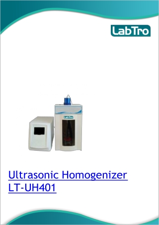 Ultrasonic Homogenizer LT-UH401