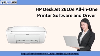 hp deskjet 2810e all in one printer software