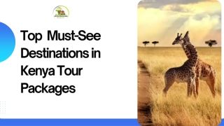 Top  Must-See Destinations in Kenya Tour Packages