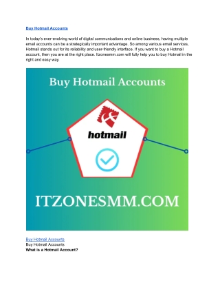 3 Best Sites to Buy Hotmail Accounts (Bulk & Aged)