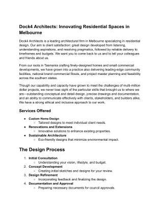 Unlock Your Dream Home: A Comprehensive Guide to Residential Architecture in Mel