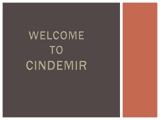 welcome to cindemir