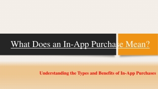 what does an in app purchase mean