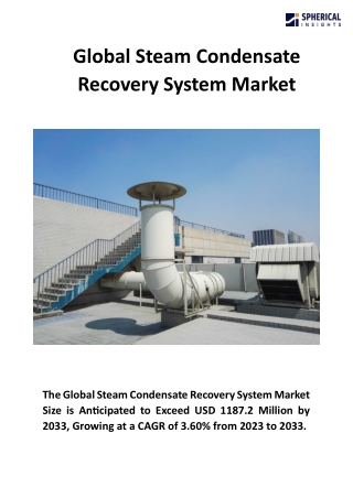Global Steam Condensate Recovery System Market
