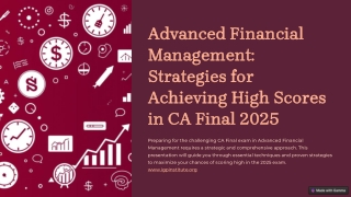 advanced financial management strategies