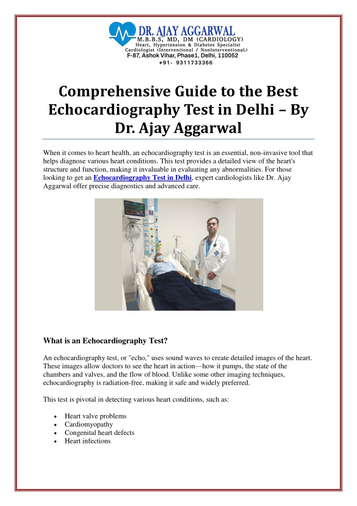 comprehensive guide to the best echocardiography