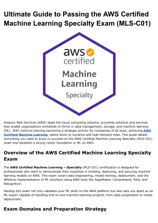 ultimate guide to passing the aws certified