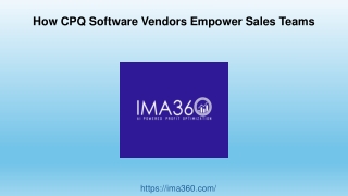 How CPQ Software Vendors Empower Sales Teams