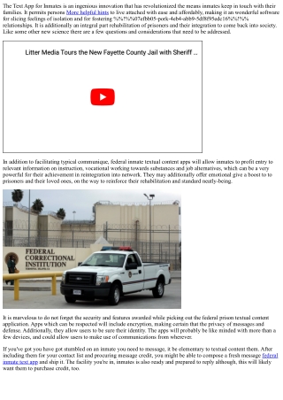 the text app for inmates is an ingenious