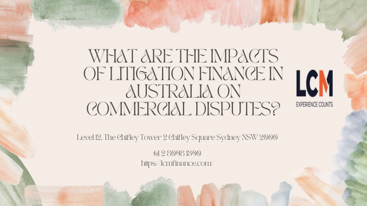 what are the impacts of litigation finance