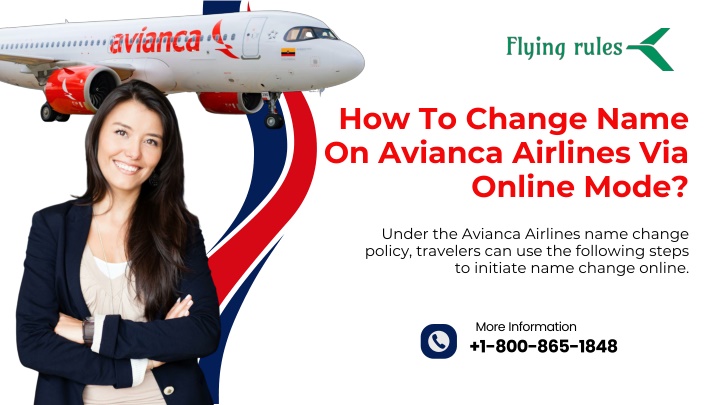 how to change name on avianca airlines via online