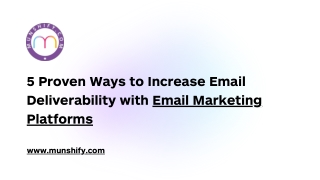 5 proven ways to increase email deliverability