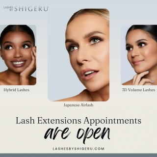 Eyelash Extension Appointments are open