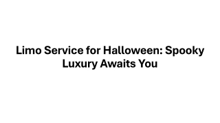 limo service for halloween spooky luxury awaits