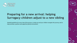 Preparing for a new arrival helping Surrogacy children adjust to a new sibling