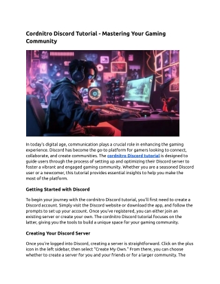 cordnitro discord tutorial mastering your gaming