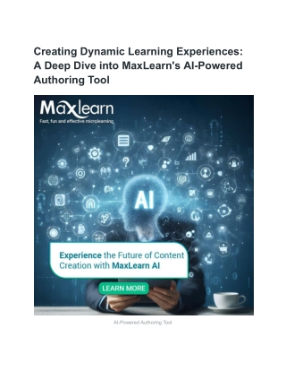 creating dynamic learning experiences a deep dive