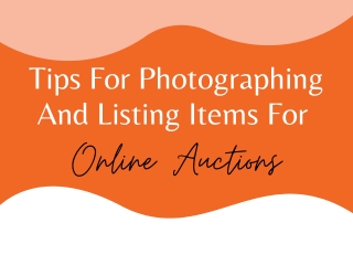 tips for photographing and listing items
