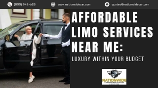 Affordable Limo Services Near Me Luxury Within Your Budget