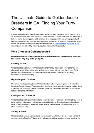 The Ultimate Guide to Goldendoodle Breeders in GA_ Finding Your Furry Companion