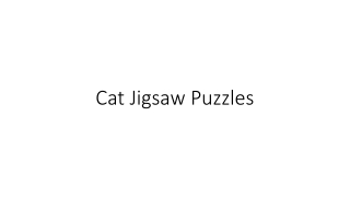 cat jigsaw puzzles