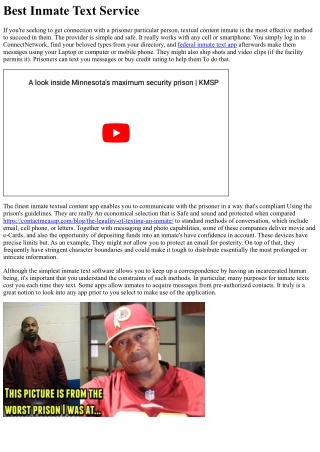best inmate text service