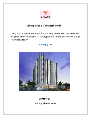 vihang group vihangthane in