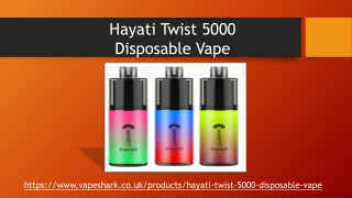 hayati twist 5000 disposable vape