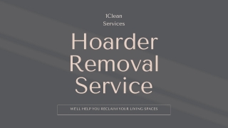 Hoarder Removal Service