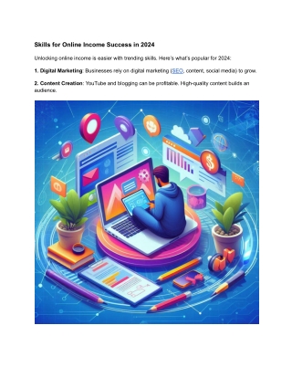 Skills for Online Income Success in 2024