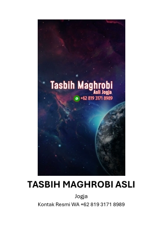 TASBIH MAGHROBI