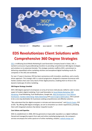 eds revolutionizes client solutions with