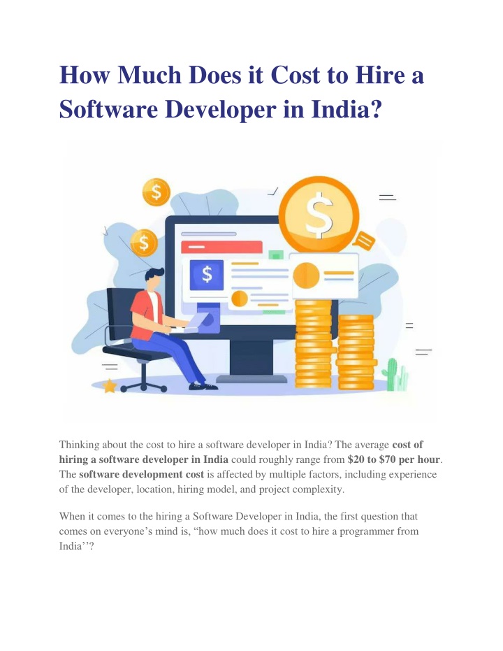 how much does it cost to hire a software