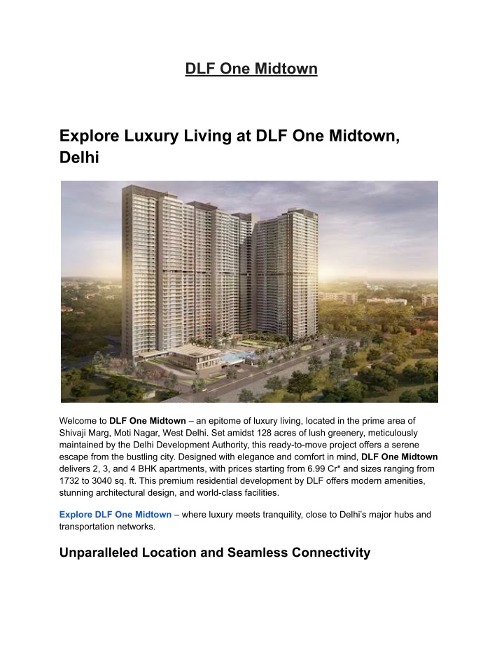 dlf one midtown