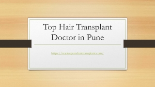 Top Hair Transplant Doctor in Pune