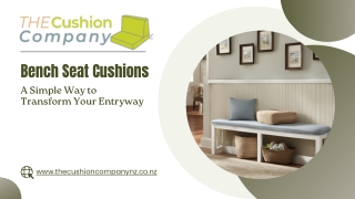 Bench Seat Cushions: A Simple Way to Transform Your Entryway