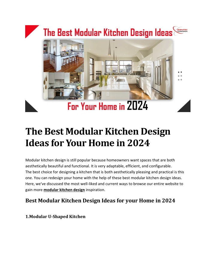 the best modular kitchen design ideas for your