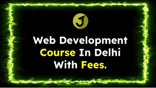 web development course in delhi with fees