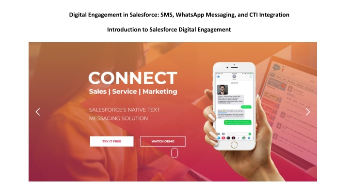 digital engagement in salesforce sms whatsapp