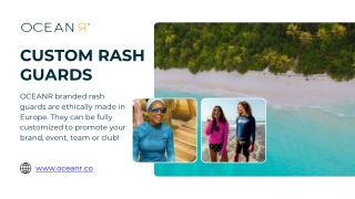 Custom Rash Guards & Vests with OCEANR