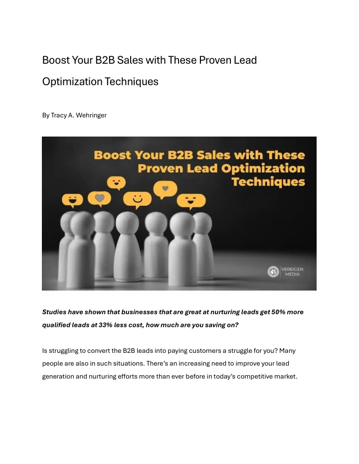 boost your b2b sales with these proven lead