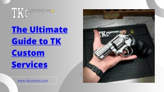Expert Gunsmithing Services for Revolvers with TK Custom