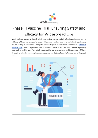 Phase III Vaccine Trial